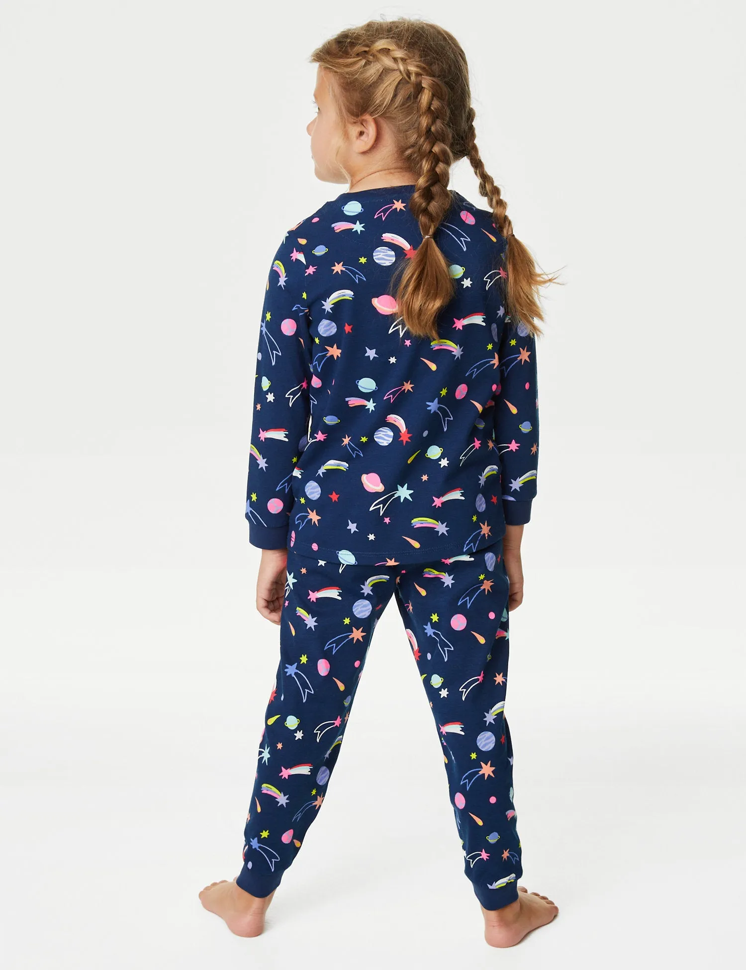 2pk Pure Cotton Unicorn Pyjama Sets