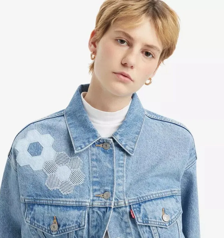 90s Trucker Jacket - Geo Florals