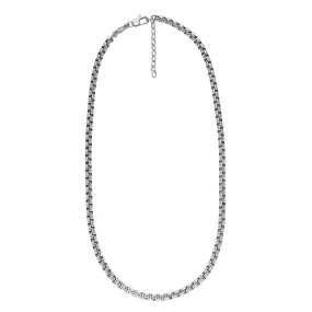 All Stacked Up Stainless Steel Chain Necklace