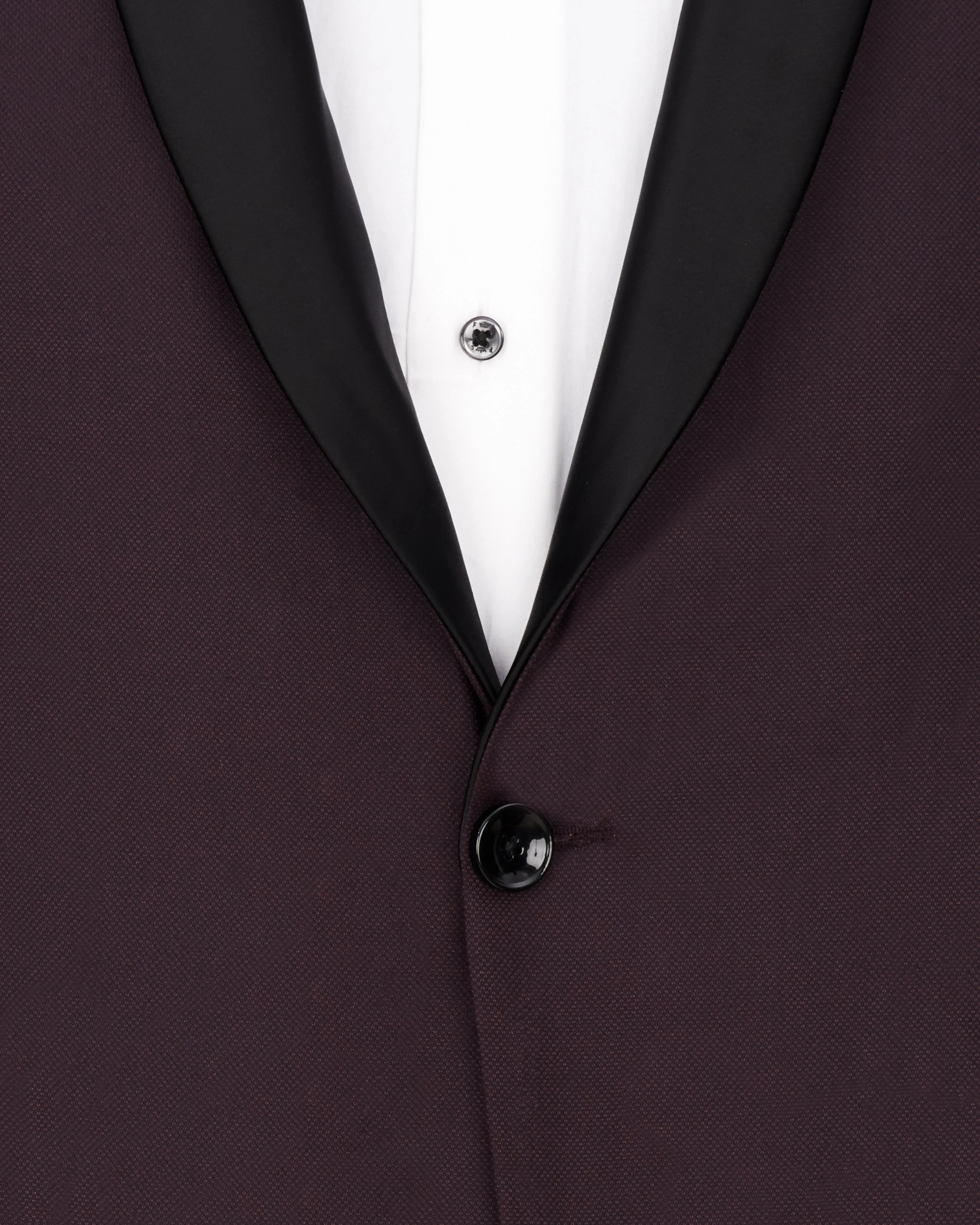 Aubergine Maroon Tuxedo Blazer