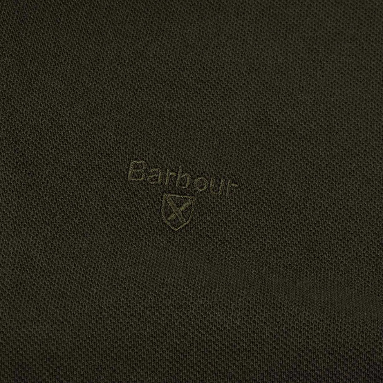 Barbour Long Sleeve Sports Polo Forest