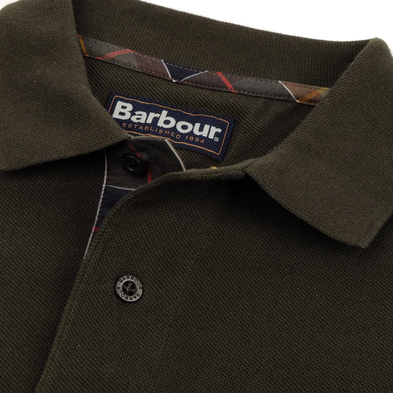 Barbour Long Sleeve Sports Polo Forest