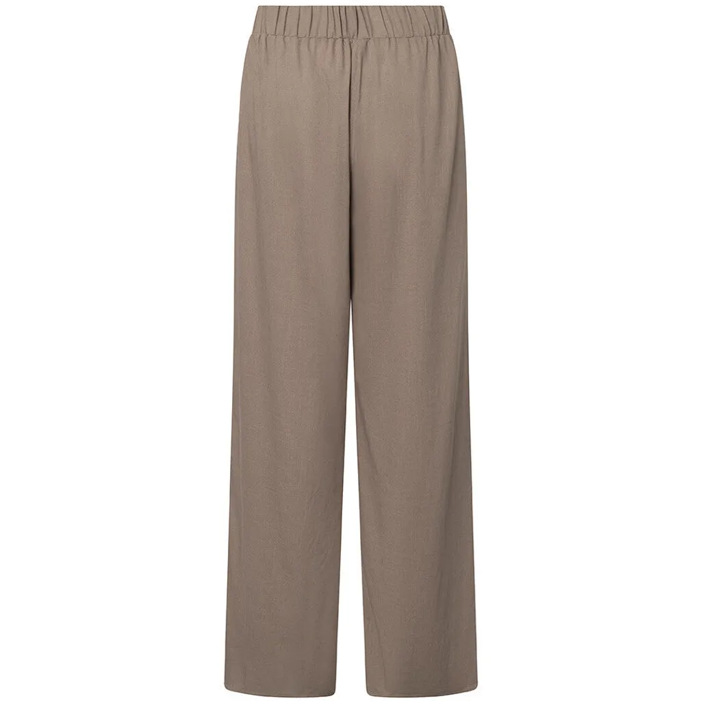 Beautiful Tara pants in delicious linen quality (RW) / 100020 - Taupe (visione)