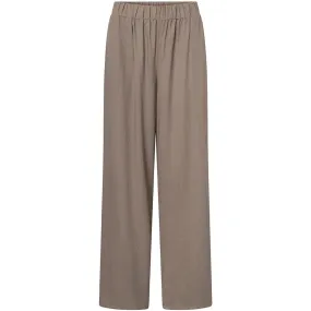 Beautiful Tara pants in delicious linen quality (RW) / 100020 - Taupe (visione)