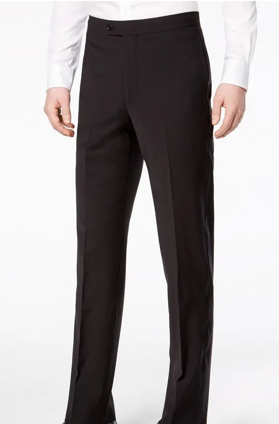 Calvin Klein Slim X-fit Infinite Stretch Tuxedo Pant, Black