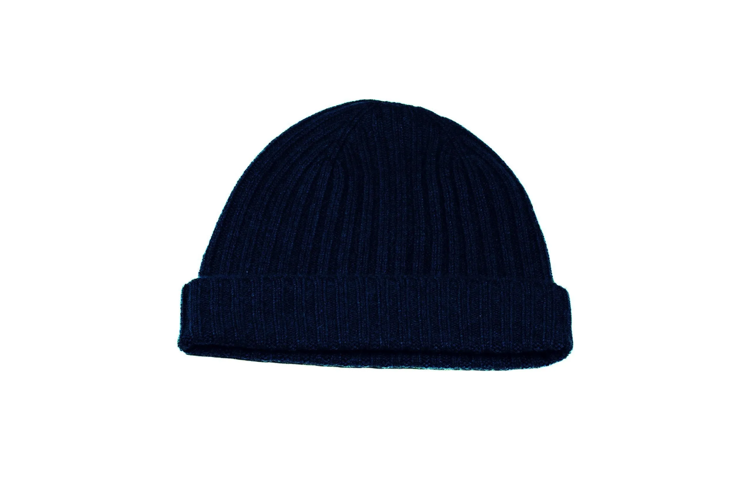 Cashmere Ribbed Beanie Cap