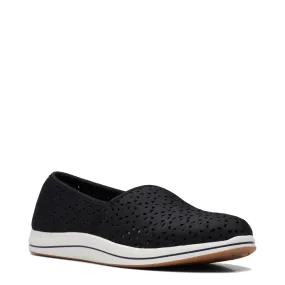 Clarks Women's Breeze Emily Perfed Slip On in Black