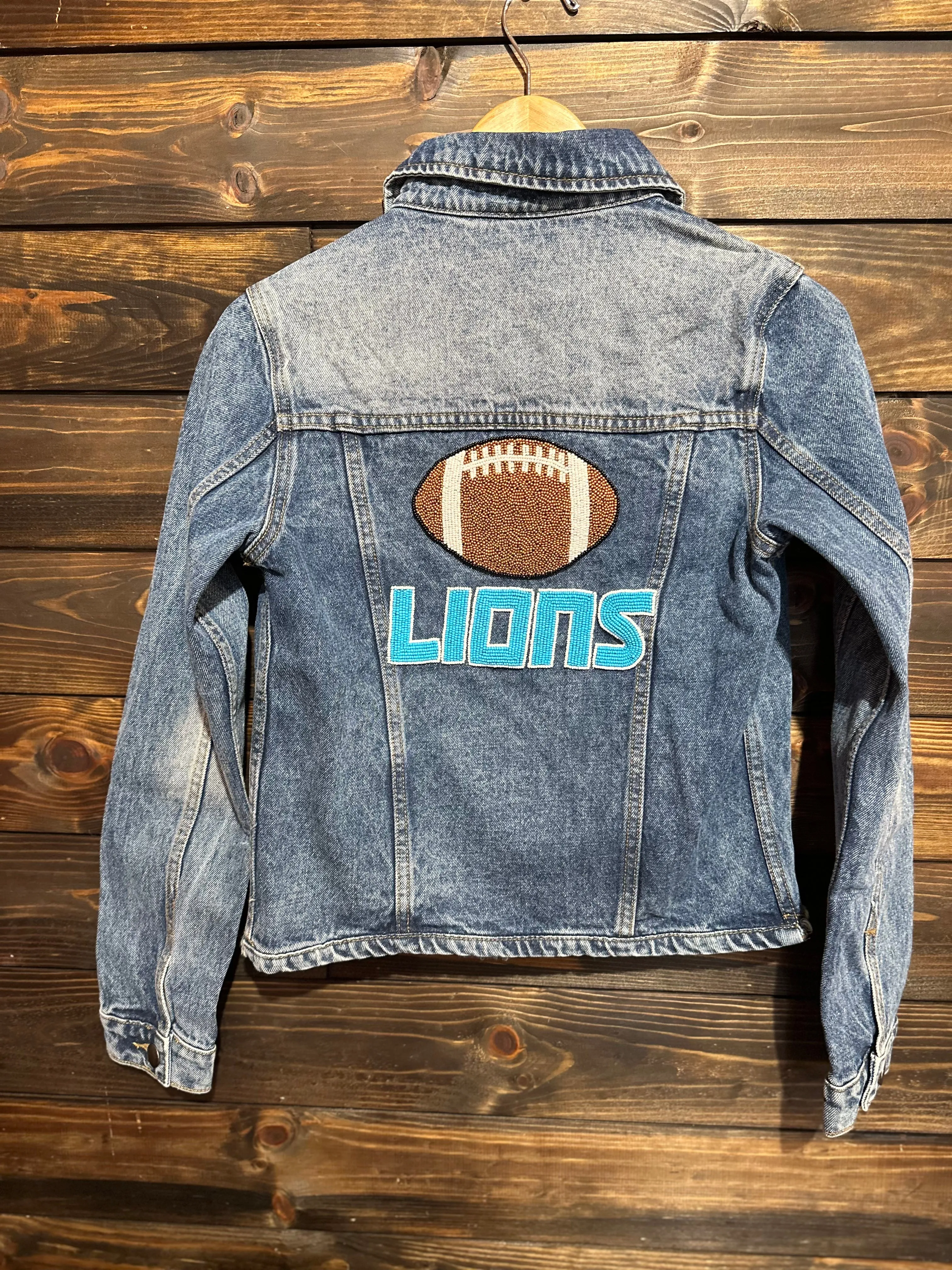 CUSTOM BEADED DENIM JACKET