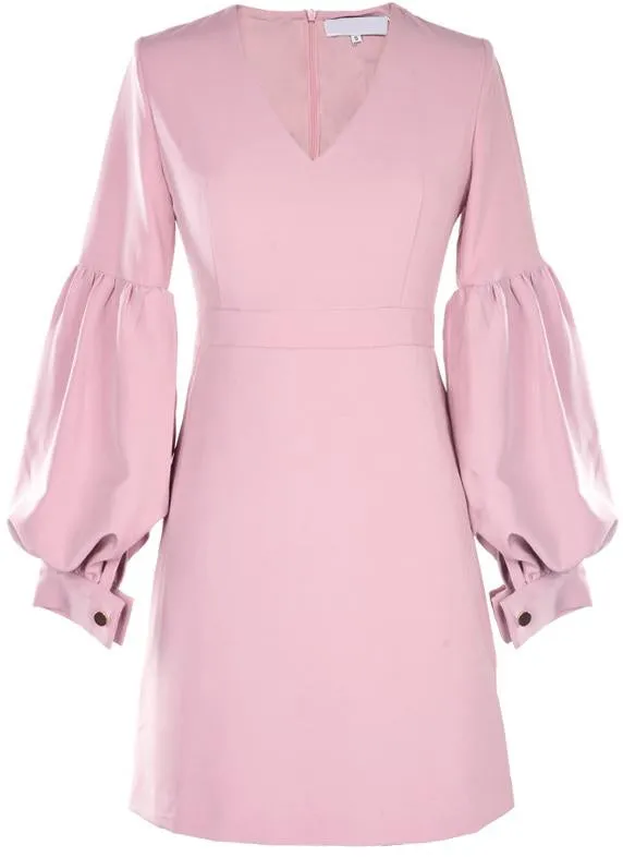 'Ellena' Cuffed Bell-Sleeve Dress