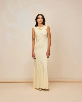 Firebird Cowl Gown - Butter