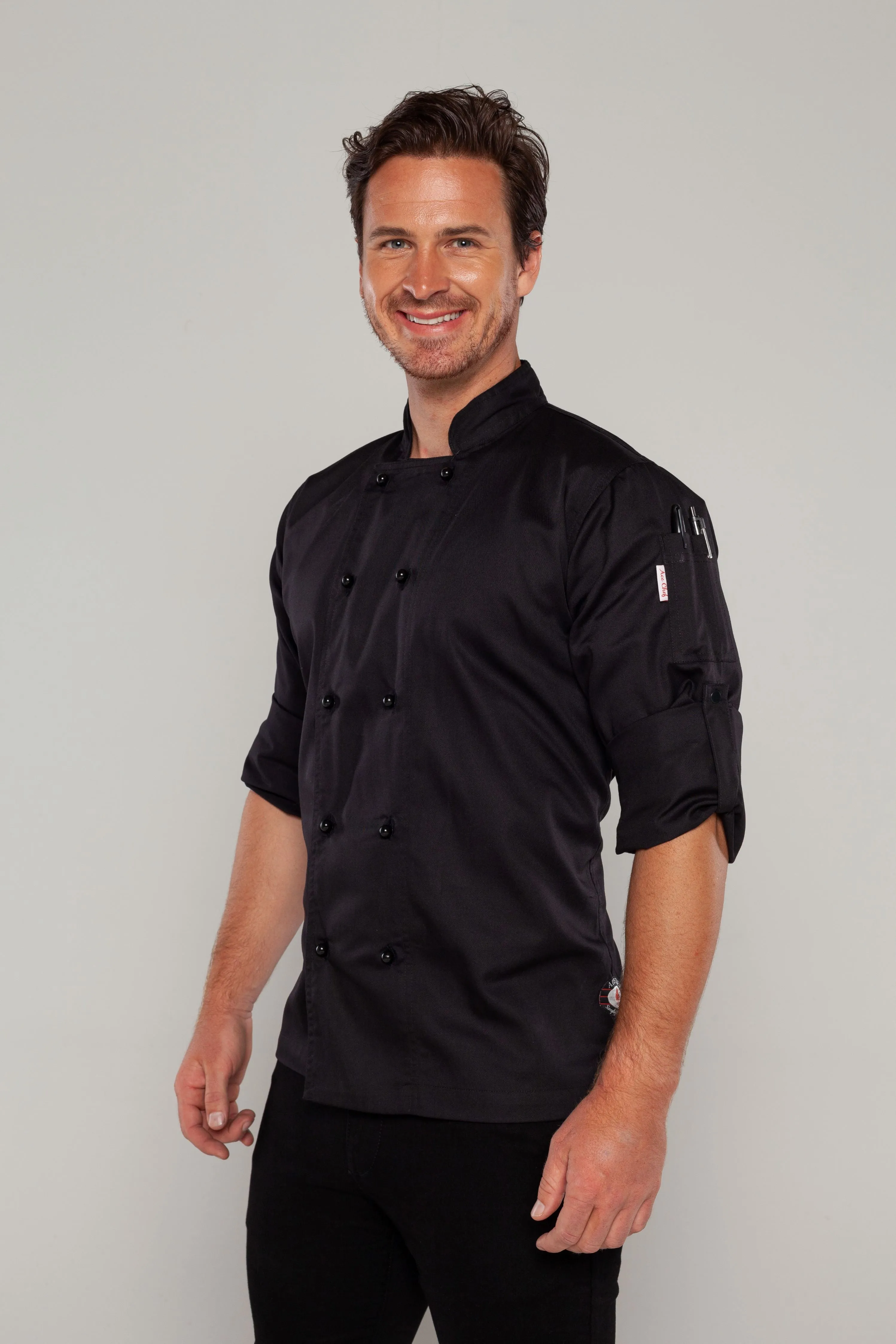 Generic Black Chef jackets Long sleeve