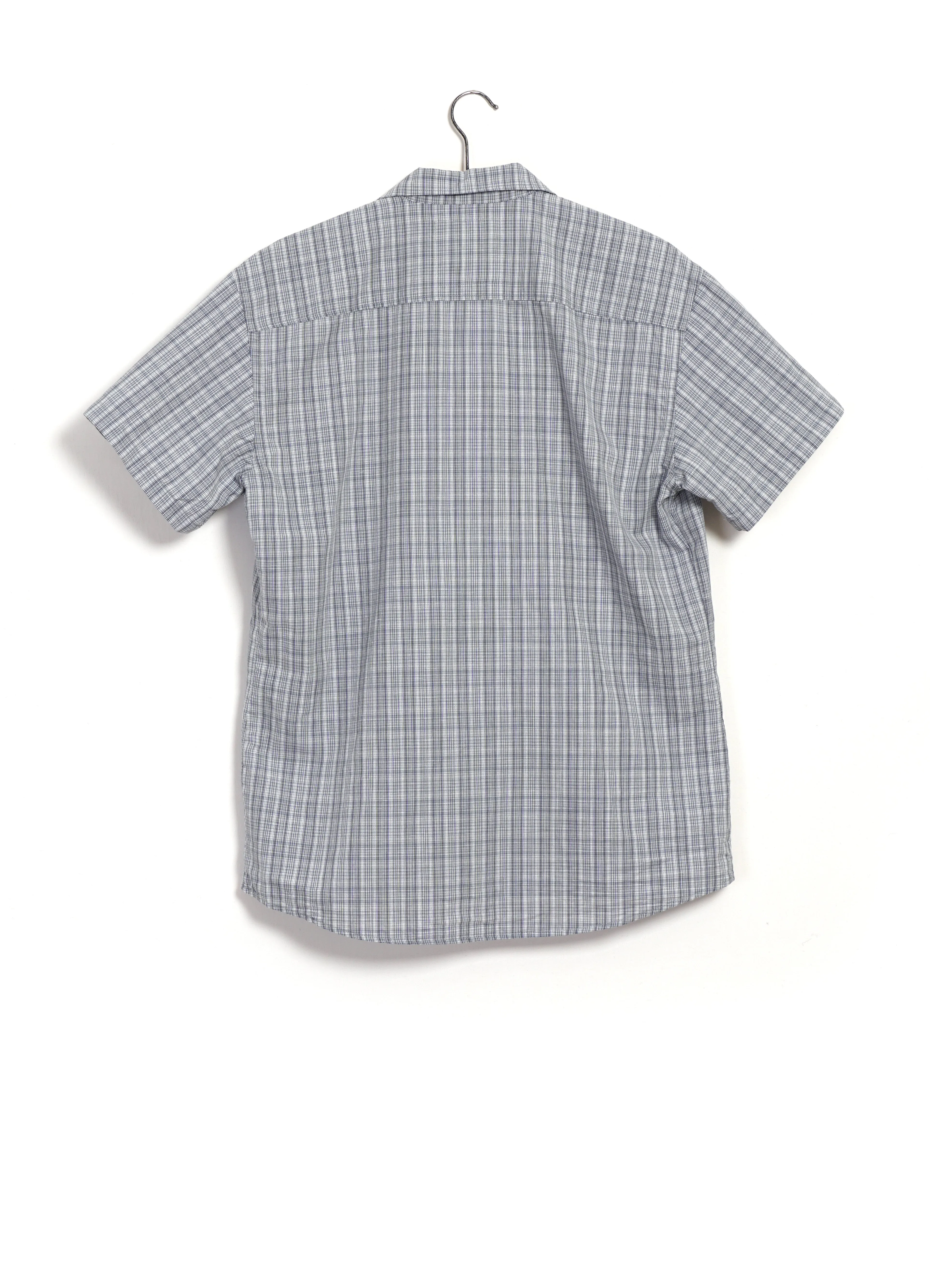 JONNY | Short Sleeve Shirt | Small Blue Checks