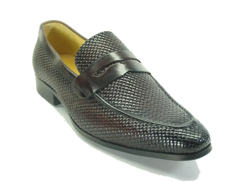 KS478-110E Carrucci Burnished Woven Penny Loafer