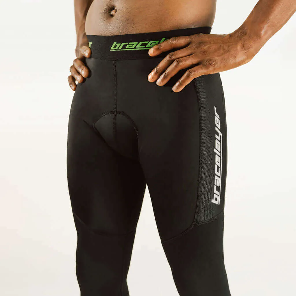 KXV GreenLine | 7/8 Cycling Compression Pants w/ Knee Support