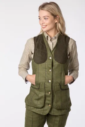 Ladies Tweed Shooting Waistcoat - Danby