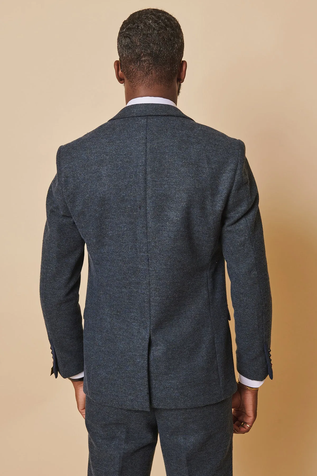 MARLOW - Blue Tweed Blazer