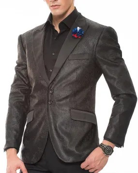 Men's Fashion Sport Coat Gianni Black2