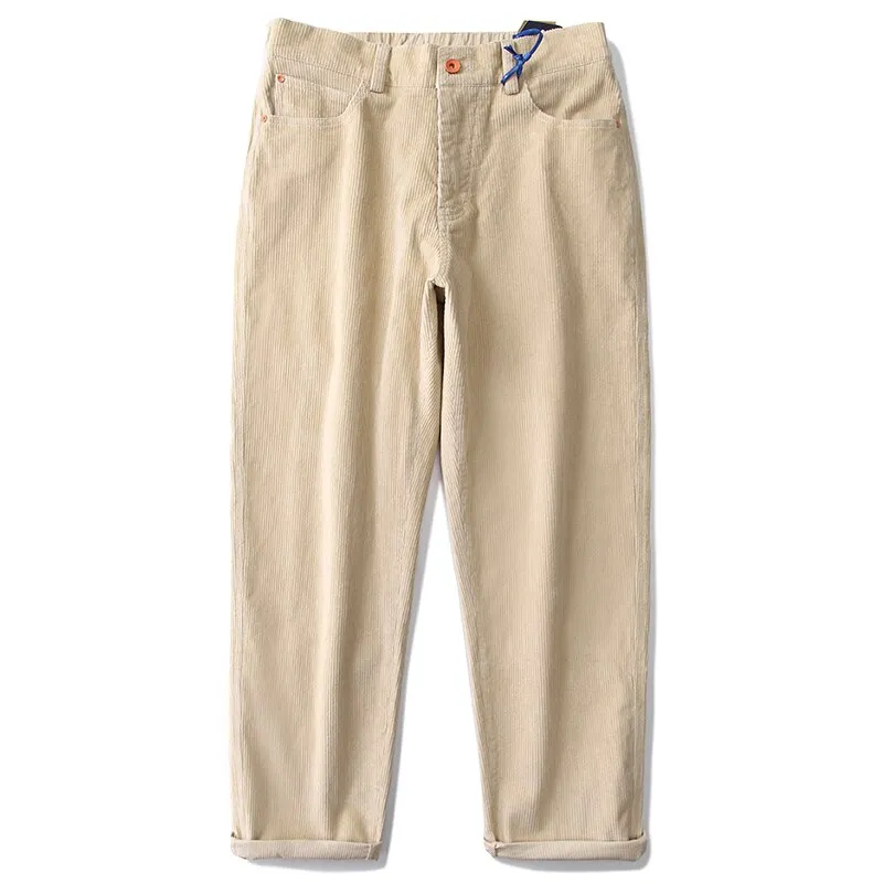 Straight Leg Corduroy Trousers