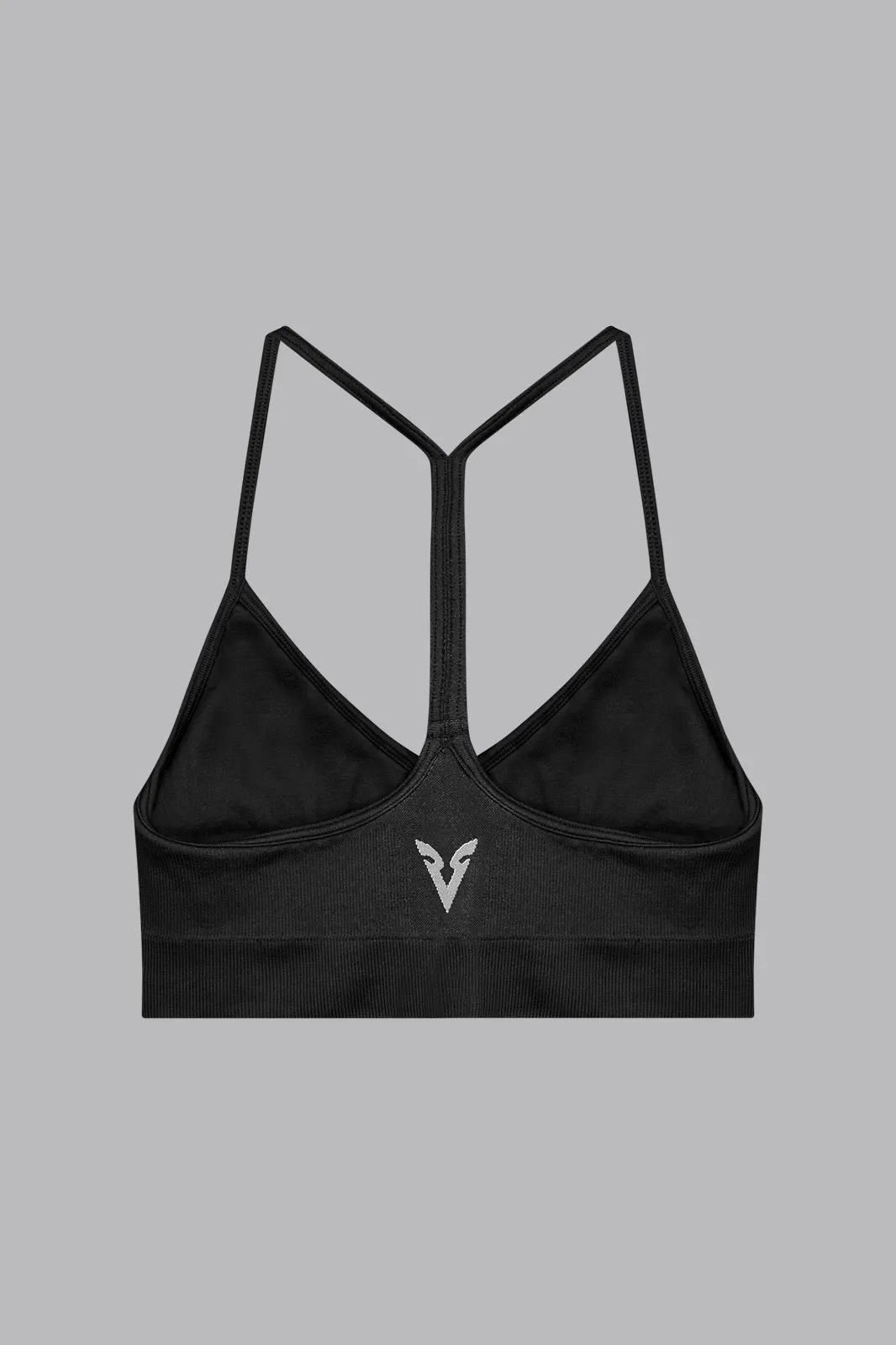 V_COMPRESS SEAMLESS SPORTS BRA - Black